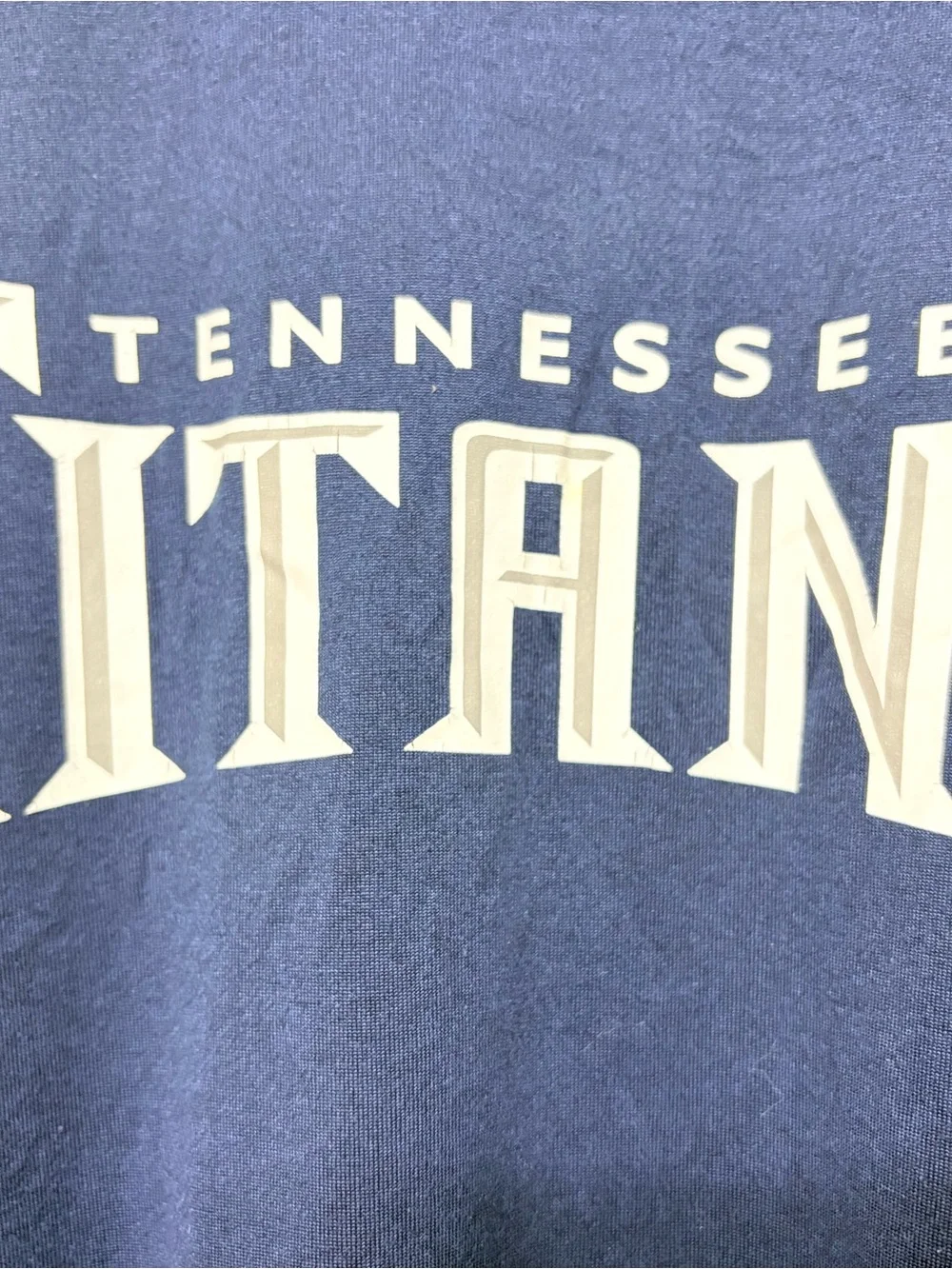 Nike Dri-Fit Tennessee Titans Mens XL T-Shirt Navy Performance Graphic Tee NF